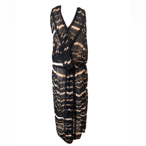 Dresses & Skirts - 💛 30. Sinequanone Trendy Sheer Column Blur Print Dress French Brand